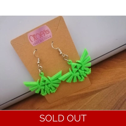 Zelda 3D Printed Earrings Set